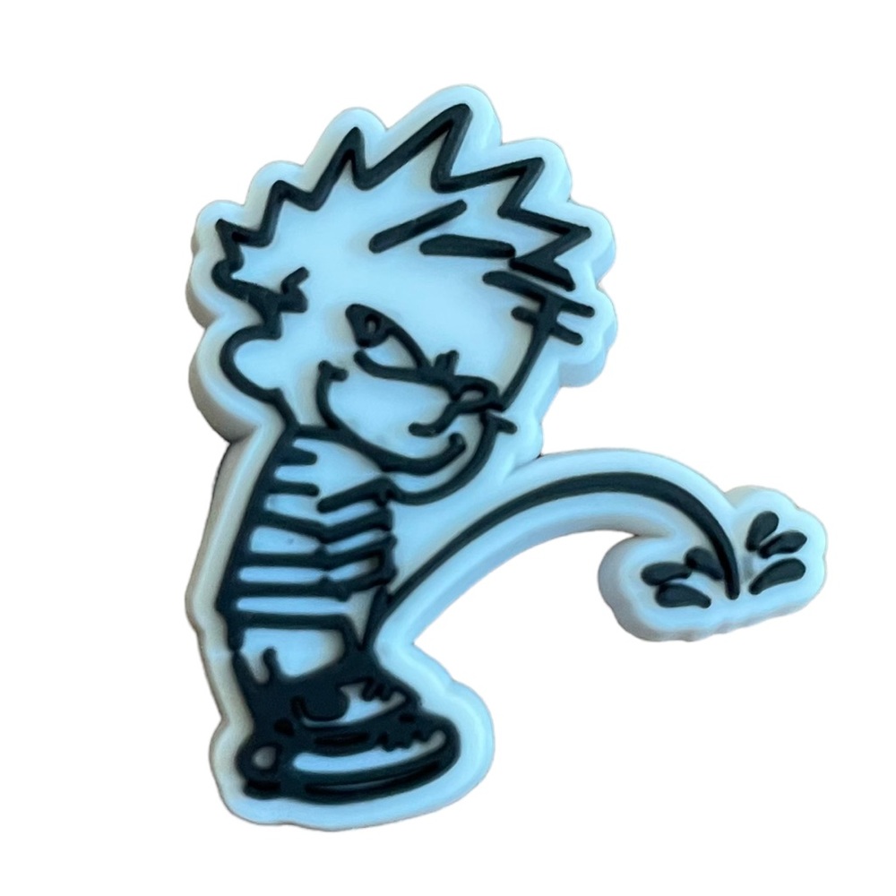 Calvin Peeing Croc Charm